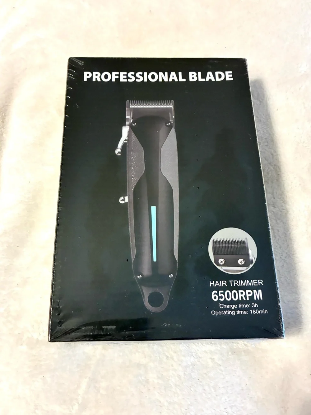 Professional Blade Hair Trimmer - Black with Teal Accent